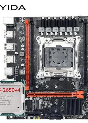 Материнська плата qiyida x99 d4 lga 2011-3 + процесор 2650v4 (12 ядер / 24 потоків), частота до 2.9 ghz.