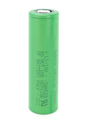 Аккумулятор 18650 li-ion murata (sony) us18650vtc6, 3000mah, 30a, 4.2/3.6/2.0v, green, 2 шт в упаковке, цена за 1 шт