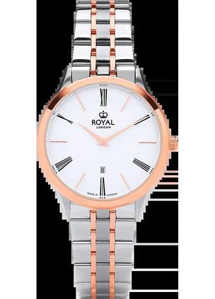 Годинник жіночий royal london merton 21426-09 сталевий корпус wr 50 м сріблястий циферблат