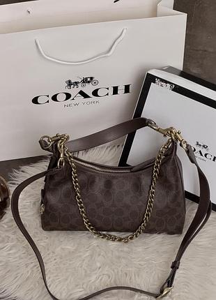 Сумка coach juliet shoulder bag 25 small premium шоколад