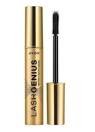 Многофункциональная тушь для ресниц "безупречные ресницы" avon lash genius, синяя (объем, удлинение, цветная, разделение)