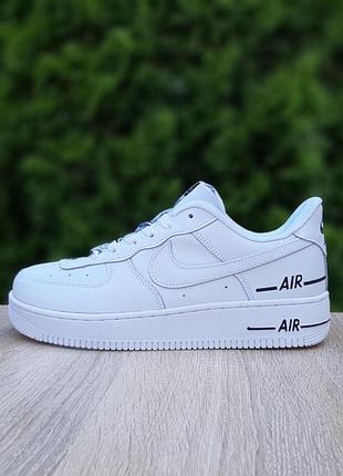 Nike force 1 double air белые 3