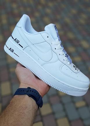 Nike force 1 double air белые 5