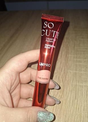 Ln pro so cute highlighting blush,107 rose rain