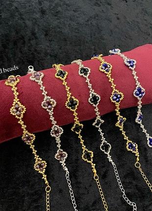 Комплект для жінок van cleef & arpels з бісеру