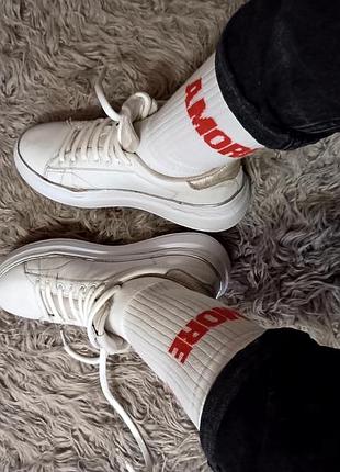 Кеды кожа skechers