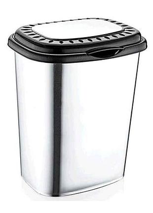 Корзина для белья 41л металлик ozer-d-0013 тм ozer