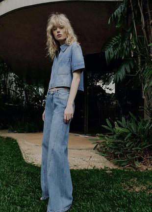 Джинси zara wide leg