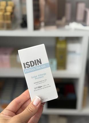 Isdin fotoultra 100 сонцезахисний засіб від сонячної алергії spf50+