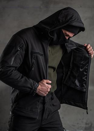 Тактичний костюм softshell black 3