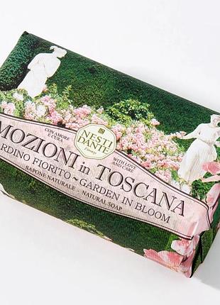 Italy,nesti dante emozioni in toscana blooming gardens, unisex , rose , peony,премиум натуральное нишевое  мыло для тела, лица, твердый шампунь