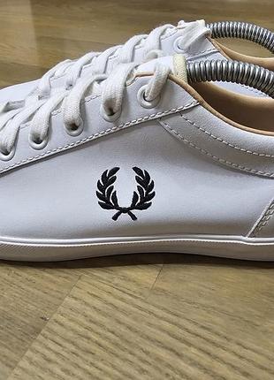 Белые кеды fred perry кожаные 4