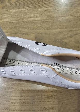 Белые кеды fred perry кожаные 8