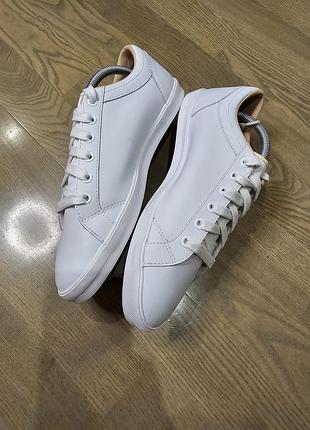 Белые кеды fred perry кожаные 3