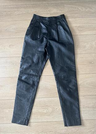 Кожаные брюки saint laurent оригинал