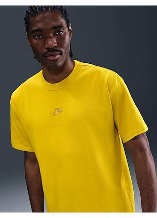 Оригінал футболка чоловіча nike sw premium essential yellow do7392-726 оригинал футболка найк