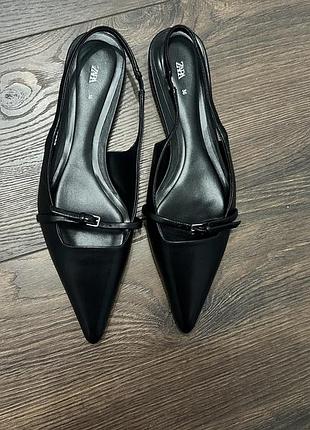 Туфлі-слінгбеки zara, розмір 36 (нові)