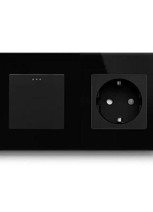 Механічний сенсорний вимикач світла bseed 16a 1/2-позиційний зі звичайною розеткою єс