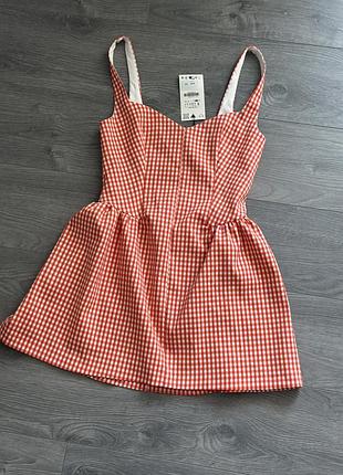 Дуже класна сукня gingham zara нова