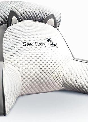 Анатомическая поддерживающая подушка good lucky для сидения с валиком и подлокотниками