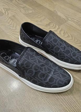 Слипоны calvin klein marren монограмм мокасины