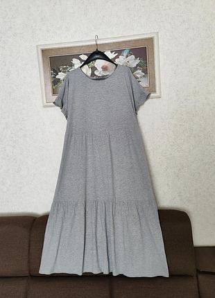 Натуральное хлопковое платье, батальный размер, бренд new look, размер 52-56
