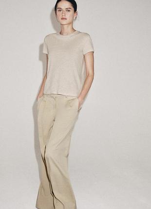 Футболка з льоном zara