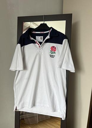 Поло england rugby “carry me home” з вишитим гербом троянди | l-xl