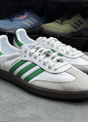 Шкіряні кросівки кеди adidas samba ig1024