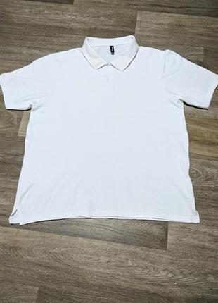Чоловіча біла футболка поло donnay, розмір 2xl.