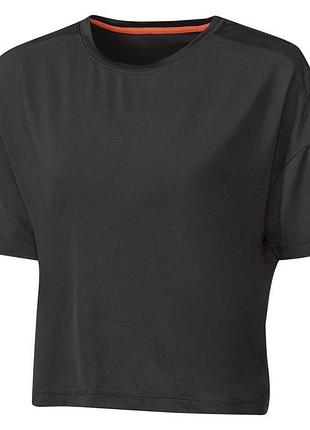 Спортивная футболка вставки из сетки для женщины crivit lycra® 407028 s черный