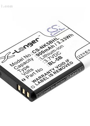 Акумулятор cameron sino nokia bl-5b / vertu bl-5v 900 mah