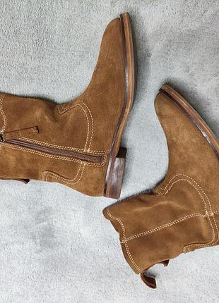 Чоботи zara, 35 розміру, замша, стан ідеальний.