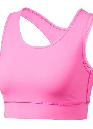 Спортивный топ борцовка для женщины crivit lycra® 443124 s розовый