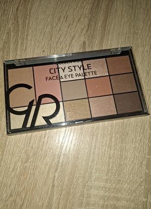 Golden rose city style face&eye palette,01 warm nude