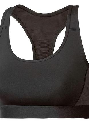 Спортивный топ борцовка для женщины crivit lycra® 381638 l черный