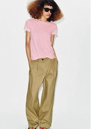 Футболка з льоном zara