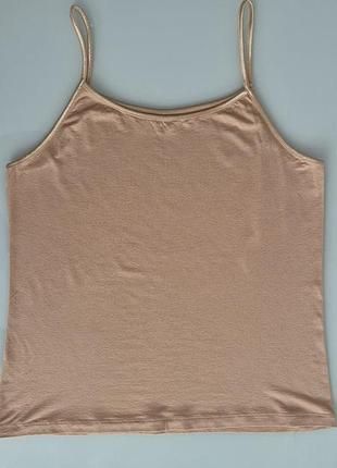 Базовая майка на тонких бретелях вискоза mey р.l
