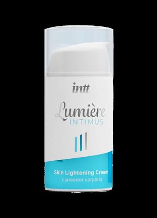 Крем для освітлення шкіри intt lumiere (15 мл) для всього тіла та інтимних зон, накопичувальний ефект