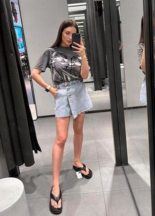 Юбка шорты юбка шорты на запах s m zara 0108/043