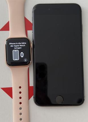 Продам мобільний телефон iphone 8  на 64 гб та годинник apple watch 3