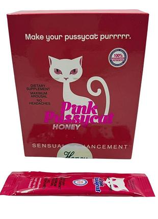 Pink pussycat honey мед с афродизиаком для женщин 1 саше