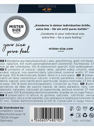 Презервативы mister size 57 3