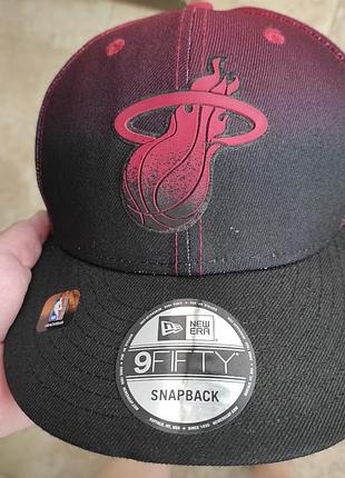 Бейсболка   кепка  new era heat nba 20 back half 9fifty.