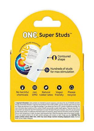 Презервативы one super studs 3 шт 2