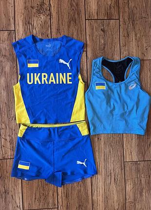 Жіночий спортивний комплект, форма ukraine
