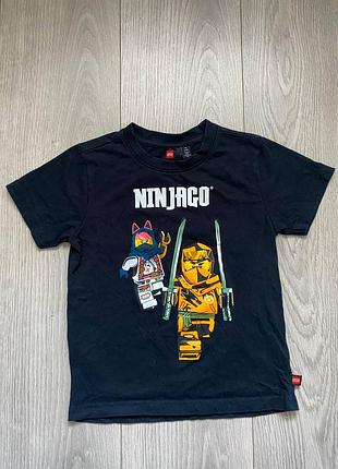 Футболка lego ninjago оригинал 116 см (6 лет) черная детская с принтом ниндзя
