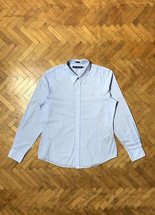 Блакитна жіноча сорочка ralph lauren