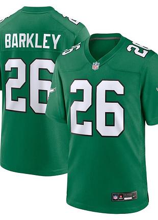 Men's nike saquon barkley kelly green philadelphia eagles alternate game jersey size s