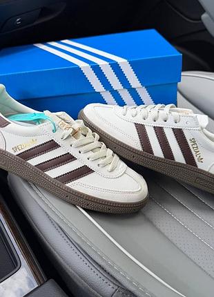 Кросівки жіночі adidas spezial brown cream white